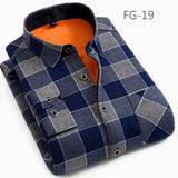 Winter warm shirt plus velvet thickening fashion print plaid shirt long sleeve men brand shirt dress shirt sizeL-5XL jinquedai