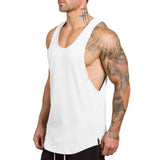 Brand gym clothing cotton singlets canotte bodybuilding stringer tank top men fitness shirt muscle guys sleeveless vest Tanktop jinquedai
