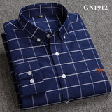 Jingquedai   S-6XL Plus size New  OXFORD FABRIC 100% COTTON excellent comfortable slim fit button collar business men casual shirts tops jinquedai