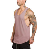 Brand gym clothing cotton singlets canotte bodybuilding stringer tank top men fitness shirt muscle guys sleeveless vest Tanktop jinquedai