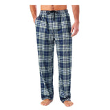 Men&#39;s Home Pants Cotton Flannel Autumn Winter Warm Sleep Bottoms Male Plus Size Plaid Print Sleepwear Pajama Pants For Men jinquedai