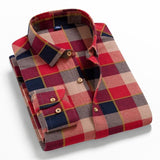 Spring Autumn Plaid Shirt Men Cotton New Male Casual Long Sleeve Shirt  High Quality  Man Clothes jinquedai