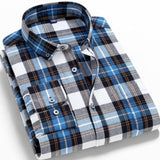 Spring Autumn Plaid Shirt Men Cotton New Male Casual Long Sleeve Shirt  High Quality  Man Clothes jinquedai