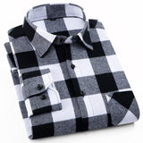 Jingquedai   2022 Spring Autumn Plaid Shirt Men Cotton New Male Casual Long Sleeve Shirt  High Quality  Man Clothes jinquedai
