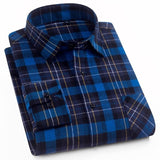 Spring Autumn Plaid Shirt Men Cotton New Male Casual Long Sleeve Shirt  High Quality  Man Clothes jinquedai