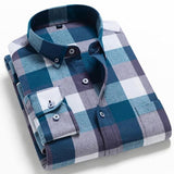 Spring Autumn Plaid Shirt Men Cotton New Male Casual Long Sleeve Shirt  High Quality  Man Clothes jinquedai