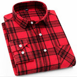 Spring Autumn Plaid Shirt Men Cotton New Male Casual Long Sleeve Shirt  High Quality  Man Clothes jinquedai