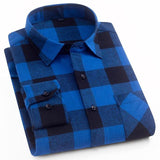 Spring Autumn Plaid Shirt Men Cotton New Male Casual Long Sleeve Shirt  High Quality  Man Clothes jinquedai