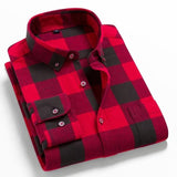 Spring Autumn Plaid Shirt Men Cotton New Male Casual Long Sleeve Shirt  High Quality  Man Clothes jinquedai