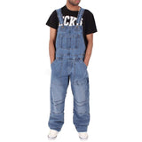 Jinquedai New Style Men Baggy Jeans Suspender Pants Fashion Multi-pockets Loose Denim Trousers  Jumpsuit Bib Pants Pocket Overalls S-5XL jinquedai