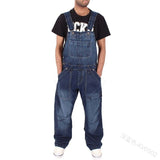 Jinquedai New Style Men Baggy Jeans Suspender Pants Fashion Multi-pockets Loose Denim Trousers  Jumpsuit Bib Pants Pocket Overalls S-5XL jinquedai