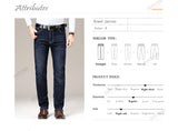 Jingquedai  Jeans Cotton Brand Business Casual Fashion Stretch Straight Work Classic Style Pants Trousers Male Plus Size 40 42 44 46 jinquedai