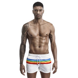 Jingquedai  New Men&#39;s Quick Dry Board Shorts 100% Polyester Summer Holiday Beach Shorts Fashion Stripes Swimi Trunks Shorts for Man jinquedai