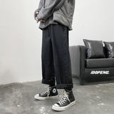 Jinquedai Men Jeans Autumn Male Trousers Cozy Breathable Retro Loose All-match Korean Trendy Streetwear Students Ulzzang Chic Wide Leg 3XL jinquedai