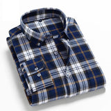 Spring Autumn Plaid Shirt Men Cotton New Male Casual Long Sleeve Shirt  High Quality  Man Clothes jinquedai