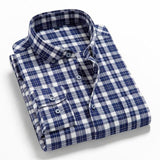 Spring Autumn Plaid Shirt Men Cotton New Male Casual Long Sleeve Shirt  High Quality  Man Clothes jinquedai