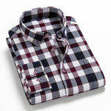 Spring Autumn Plaid Shirt Men Cotton New Male Casual Long Sleeve Shirt  High Quality  Man Clothes jinquedai