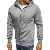 New Men&#39;s Hoodies Casual Sports Design Spring and Autumn Winter Long-sleeved Cardigan Hooded Men&#39;s Hoodie jinquedai