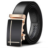 Men Belts Automatic Buckle Belt Genune Leather High Quality Belts For Men Leather Strap Casual  Buises  for Jeans jinquedai