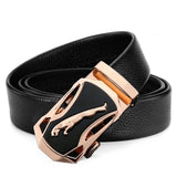 Men Belts Automatic Buckle Belt Genune Leather High Quality Belts For Men Leather Strap Casual  Buises  for Jeans jinquedai