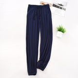 Japanese new spring and autumn men&#39;s pajamas men&#39;s modal home pants tapered pants elastic loose large size trousers pajama pants jinquedai