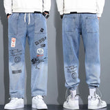 Jinquedai High quality Fashion Men Cargo Pants Hip Hop Trend Streetwear Jogging Pants Men Casual Elastic Waist Men Clothing Trousers jinquedai
