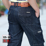 Cargo Jeans Men Big Size 29-40 42  Casual Military Multi-pocket Jeans Male Clothes  2020 New High Quality jinquedai