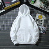 Hooded Sweatshirt Men S-4XL Jumpers Soft Oversized Hoodie Light Plate Long Sleeve Pullover Solid Women Couple Clothes Asian Size jinquedai