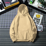 Hooded Sweatshirt Men S-4XL Jumpers Soft Oversized Hoodie Light Plate Long Sleeve Pullover Solid Women Couple Clothes Asian Size jinquedai