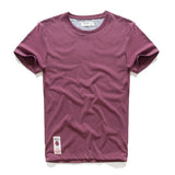 Jingquedai Men&#39;s T-shirt Cotton Solid Color t shirt Men Causal O-neck Basic Tshirt Male High Quality Classical Tops jinquedai