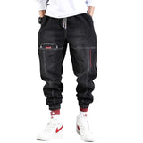 Jinquedai  New Streetwear Hip Hop Cargo Pants Men jeans Cargo Pants Elastic Harun pants Joggers Pants In Autumn and Spring Men Cloth jinquedai