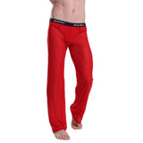 Jinquedai  Casual Men Loose Trouser Sexy New Beach Mesh Transparent Long Pants See Through Ultra-thin Fashion Soft Summer Male Sleepwear jinquedai