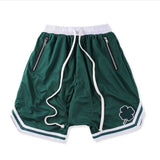 Jingquedai  2022 Men Shorts High Street Hip-Hop Tide Brand Embroidered Streetwear Loose Five-Point Basketball Pants Casual Fashion Trend Pants jinquedai