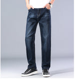 Jingquedai 6 Colors Spring Summer Men&#39;s Thin Straight-leg Loose Jeans Classic Style  Advanced Stretch Baggy Pants Male Plus Size 40 42 44 jinquedai