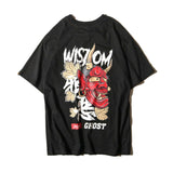 Cotton Cool Oversized T Shirt Gothic High Street Hip Hop T-shirt Men Women Summer Blouse Harajuku Loose Devil Tshirt Streetwear jinquedai