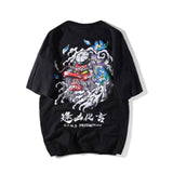 Cotton Cool Oversized T Shirt Gothic High Street Hip Hop T-shirt Men Women Summer Blouse Harajuku Loose Devil Tshirt Streetwear jinquedai