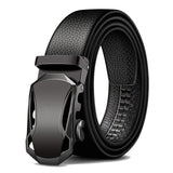 JingquedaiMen Belts Metal Automatic Buckle Brand High Quality Leather Belts for Men Famous Brand Luxury Work Business Strap  ZDP001D jinquedai
