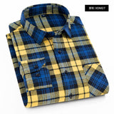 Spring Autumn Plaid Shirt Men Cotton New Male Casual Long Sleeve Shirt  High Quality  Man Clothes jinquedai