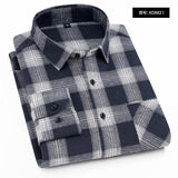 Spring Autumn Plaid Shirt Men Cotton New Male Casual Long Sleeve Shirt  High Quality  Man Clothes jinquedai