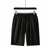 Jingquedai Stretch Ice Silk Breath Board Shorts for Men Mesh Breathable Loose Size Shorts Quick Dry Men&#39;s Shorts Causal Sports Sorts jinquedai