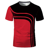 Summer Trend Men T-Shirt  3D printing  Fashion Movement O-Neck Oversized T-Shirt Casual  All-Match Short Sleeve Breathable Top jinquedai