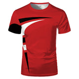 Summer Trend Men T-Shirt  3D printing  Fashion Movement O-Neck Oversized T-Shirt Casual  All-Match Short Sleeve Breathable Top jinquedai