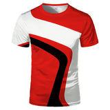 Summer Trend Men T-Shirt  3D printing  Fashion Movement O-Neck Oversized T-Shirt Casual  All-Match Short Sleeve Breathable Top jinquedai