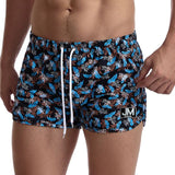 Jinquedai  New Fitness Printing Quick-drying Beach Shorts Men&amp Swimwear Men&amp Swimming Trunks Summer Bathing Beachwear Surfing Shorts jinquedai