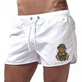 Jingquedai  Fashion Men&#39;s Beach Shorts Summer Loose Breathable Shorts  Hot Quick Dry Casual Shorts Men&#39;s Solid Printing Shorts Plus Size jinquedai