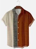 Jinquedai  Summer Short-sleeved Shirt Plus Size Stripe 5 Digital Print Men Top jinquedai