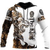 Spring AndAutumn Men&#39;s Street Warrior Tattoo Fashion Sports Suit Oversized Hoodie Printing Wolf Hoodie Casual Sweatshirt Jacket jinquedai