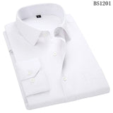 Jinquedai   Plus Large Size 8XL 7XL 6XL 5XL 4XL Slim Fit Mens Business Casual Long Sleeved Shirt Classic Striped Male Social Dress Shirts jinquedai