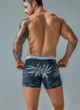 Heavywood Summer Men&#39;s Beach Swimming Trunks Drawstring Elastic Waist Swimsuit Shorts Man Plus Size Quick Drying Swimwear Shorts jinquedai