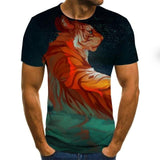 3D printe Animal tiger Lion face man &#39;s T- Tshirt New loose lion casual majestic summer fashion shirt Harajuku oversized t shirt jinquedai